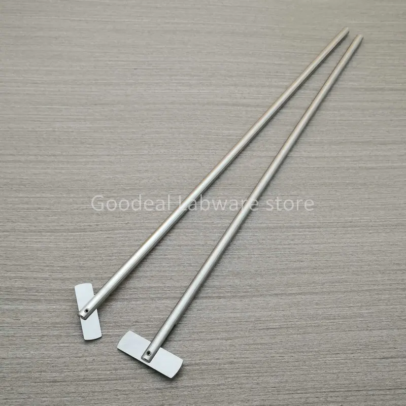 1pcs Lab Stainless Steel Stirring Shaft with Straight Movable Blade for Stirrer Mixer Blender Laboratory Equipment