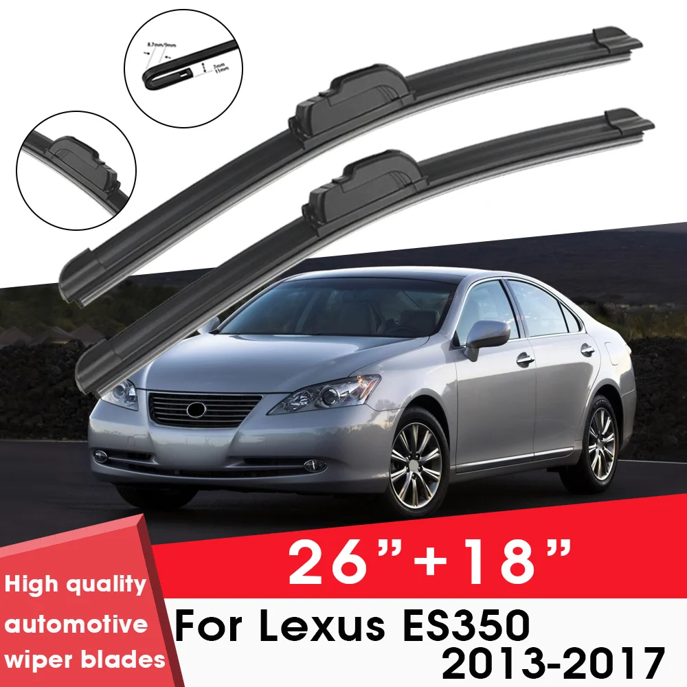 

Car Wiper Blade Blades For Lexus ES350 2013-2017 26"+18" Windshield Windscreen Clean Rubber Silicon Cars Wipers Accessories