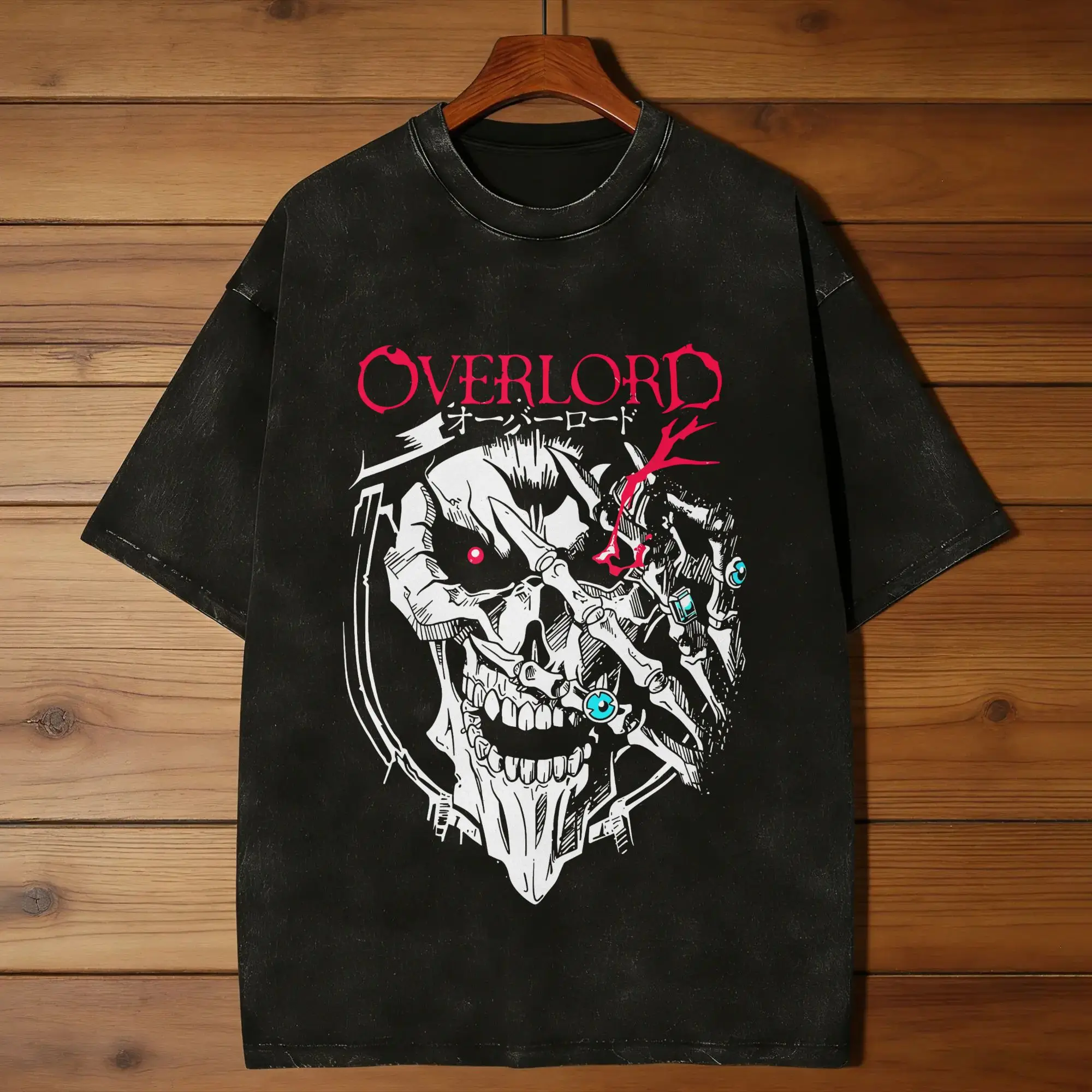 Men Women T Shirt Overlord Ainz Ooal Gown Washed T-Shirts Fashion  Summer Tees Y2K Basic Loose Casual Tops Dropshipping
