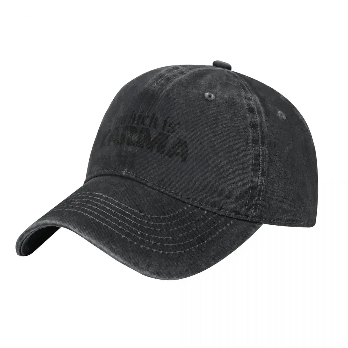 My Kick is Karma Black Baseball Cap Big Size Hat Golf Wear Luxury Cap Golf Men Women's