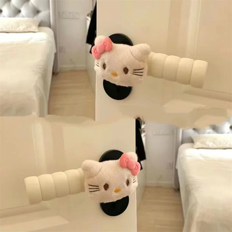 مقبض الباب الغطاء الواقي مكافحة ساكنة الأطفال قفازات سميكة لطيف غرفة الأطفال مقبض غرفة نوم المضادة للتصادم غطاء