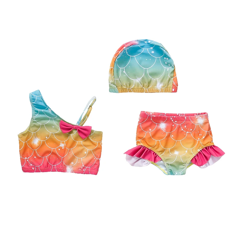 

Baby Swimsuits Kids Sleeveless Top+Shorts Bottom Child Swimming Suit Princess Bathing Wear Little Girls Swimming Set 2-9 Year