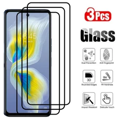 For TECNO Camon 15 Pro Screen Protector Tempered Glass Film For CAMON 15 air 16 17 P Full Cover Screen Film 18 Premier