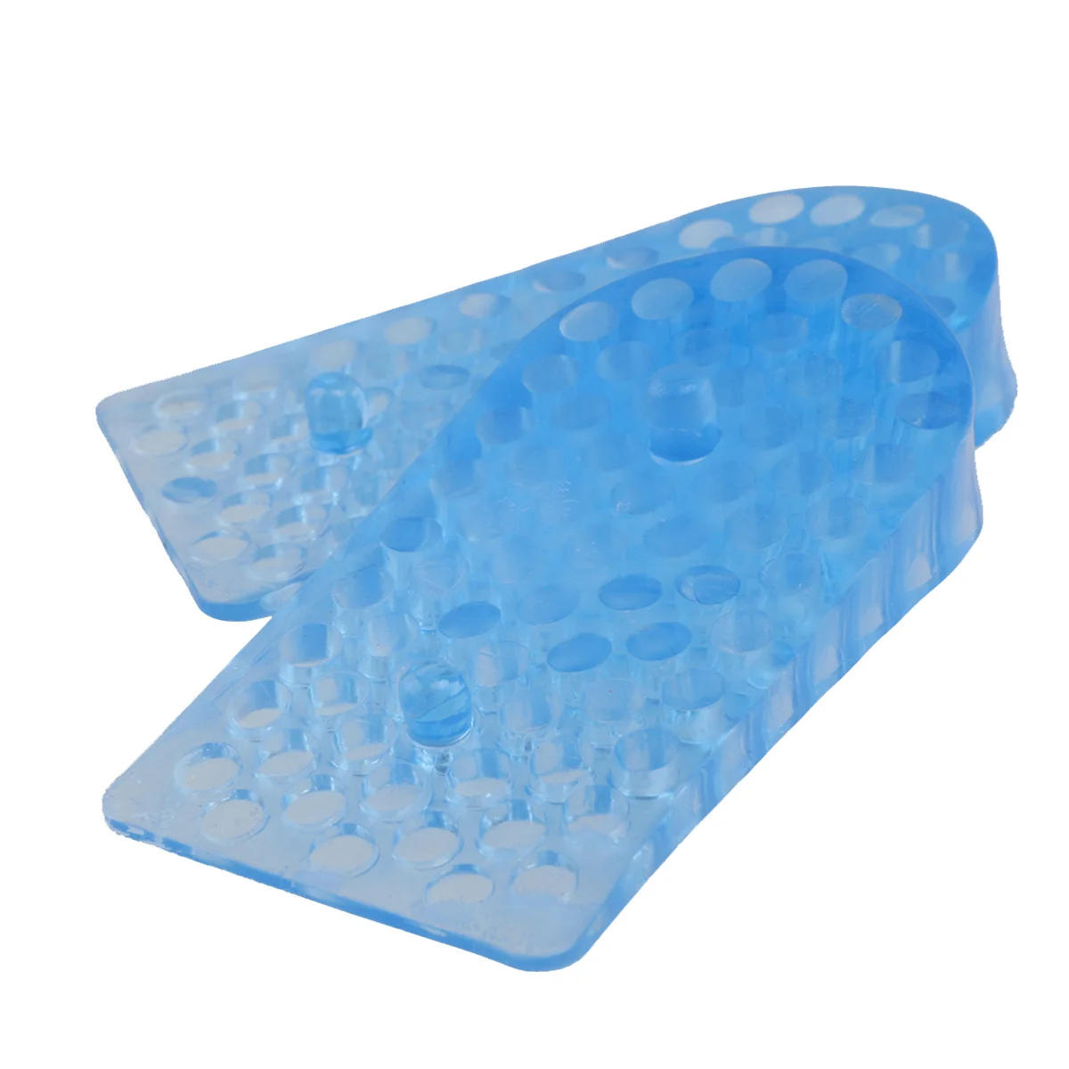 .7cm Height Increase 2 Layer Silicone Insoles Half Type Unisex Flexible Damping Insoles for Walking Standing All Day