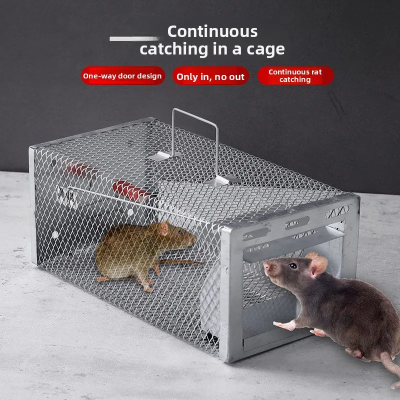 1psc-Multi-Catch Rodent Mouse Trap Rat Trap Cage Pest Control All Mice And Rat Can Fit In Mice Rodent Catcher Rat Trap Cage