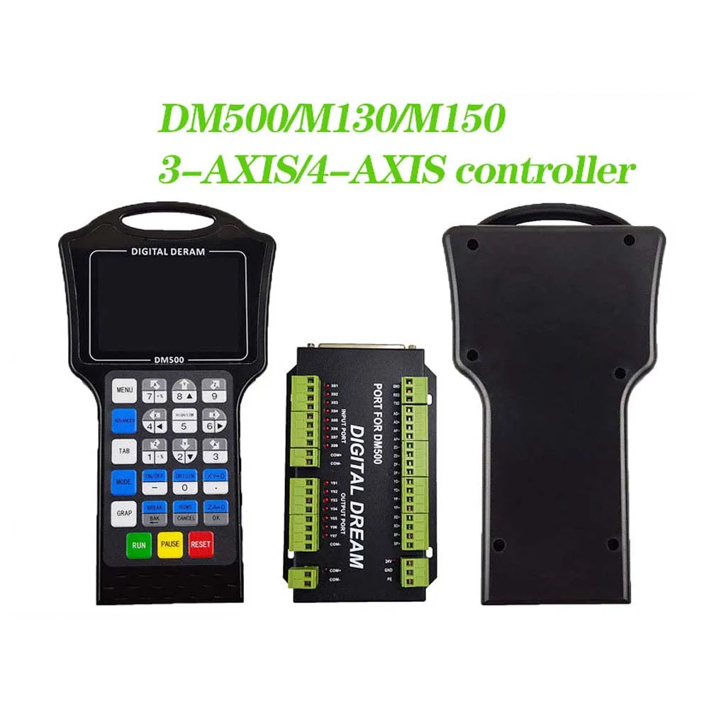 Carte contrôleur de système de mouvement CNC hors ligne, 3/4 axes 500Khz DM500, avec pendentif, Code CAD CAM G et clé USB