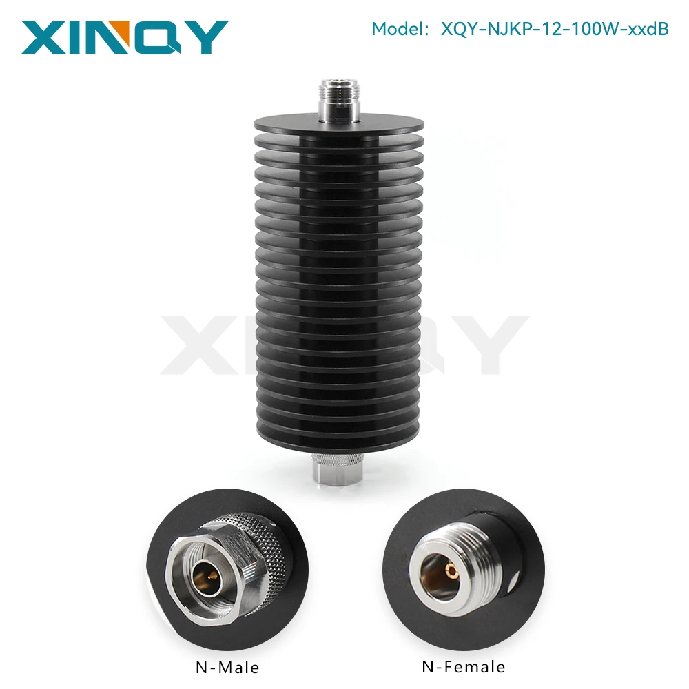 XINQY 100W N-Type Male/Female RF Attenuator, DC-12GHz, 6dB，10dB，15dB，20dB，30dB，40dB，50dB，60dB