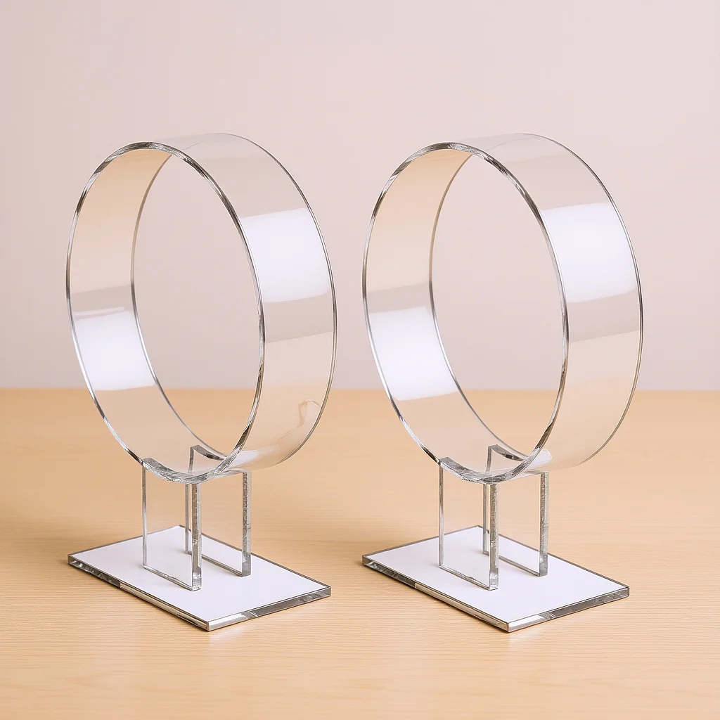 

2 шт. держатель для повязки на голову, акриловая подставка для аксессуаров для волос, легкая витрина, организация ювелирных изделий, экономия места