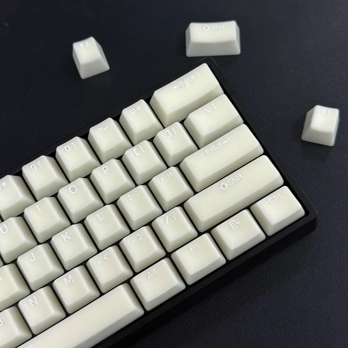114-toetsen Marmer Thema Keycaps Double Shot PBT Keycaps Melkwit Doorschijnend Kersenprofiel Keycap voor MX Switch Gamer-toetsenbord