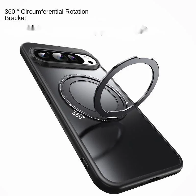 

Suitable for pixel9 phone case 360 rotation MagSafe magnetic wireless charging Google 9xl pivot phone case