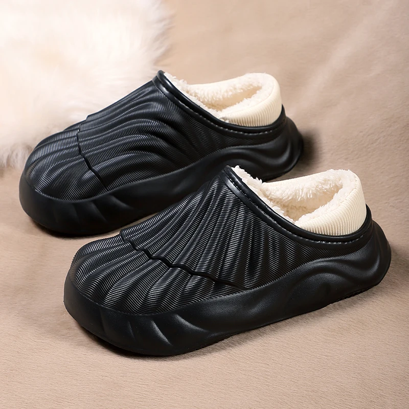 

Unisex Winter Slippers Size 46 Non Slip Indoor House Shoes Soft Warm Waterproof Cozy Extra Large