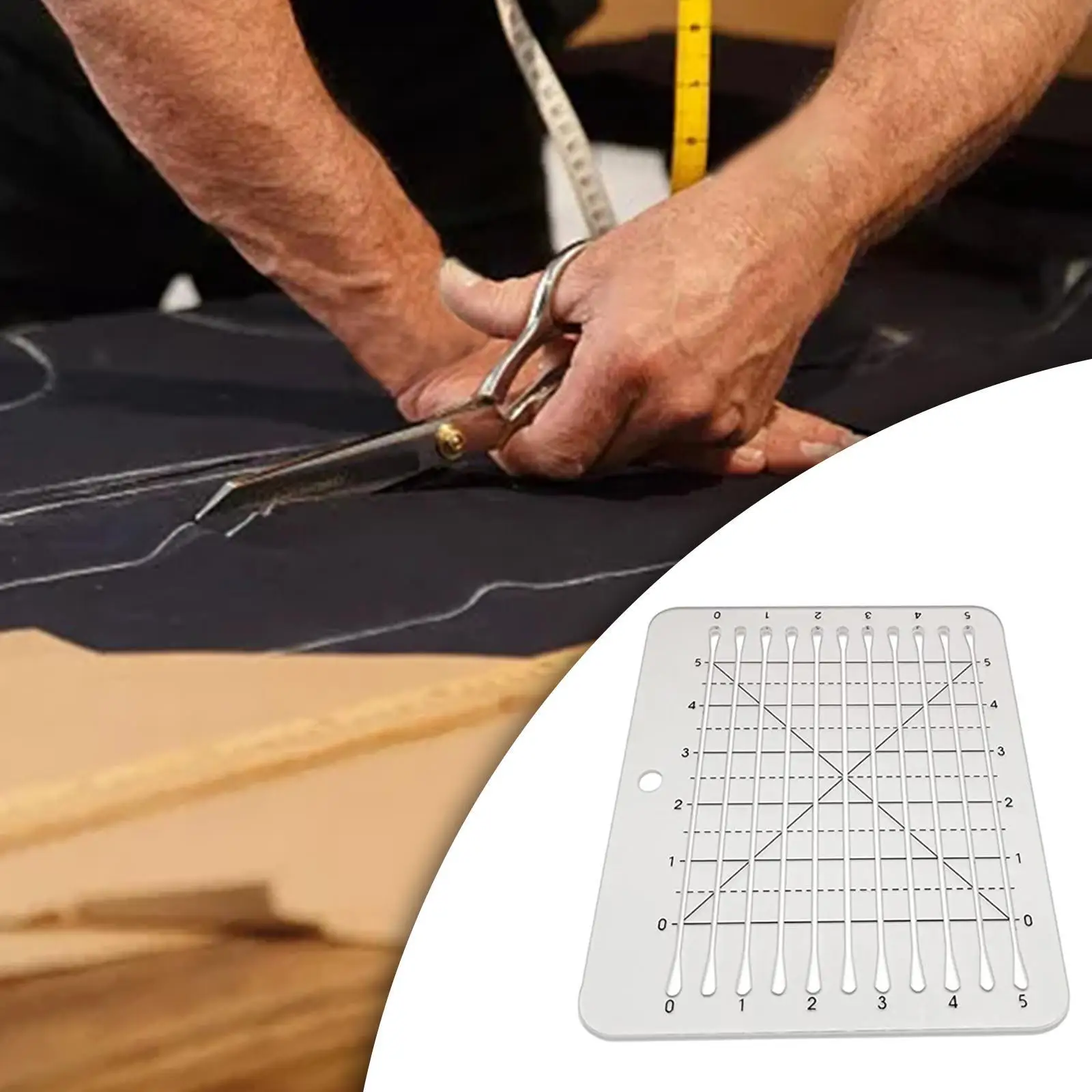 Acrylic Quilting Ruler Template Patchwork Stencils 5 Scribing Sewing Tool
