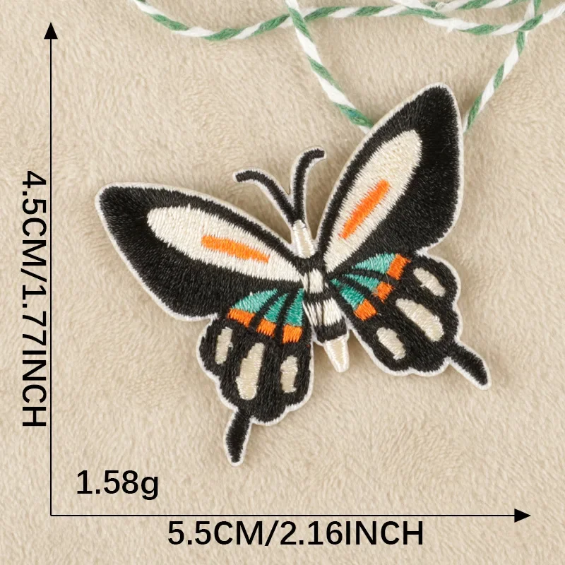 Beautiful butterfly Embroidery Patches Self-adhesive Patch Applique Badge DIY Decoration or Repair for Clothing,Backpack,Hats,