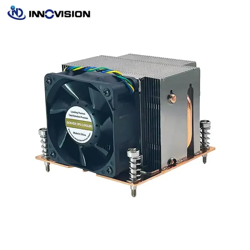 BOLRZO 2U 115X Server CPU Cooler 6025mm High Speed Fan Steam Chamber LGA115x/1200 for Industrial Cooling Parts
