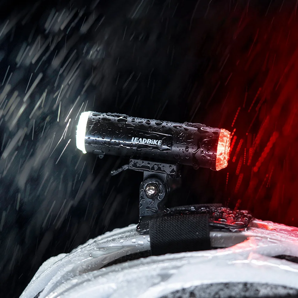 T34C دراجة خوذة ضوء الجبهة الذيل ضوء المتكاملة ركوب خوذة ضوء USB شحن جديد خوذة الخفيفة