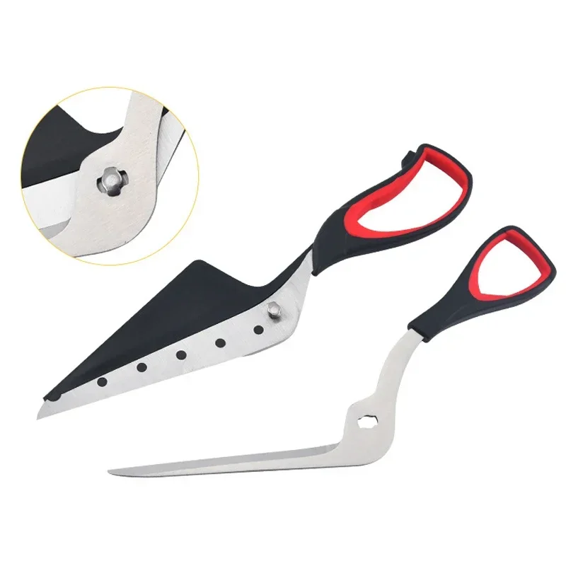 المهنية مقص البيتزا حاد انفصال شفرة فولاذية مقاومة للصدأ البيتزا القاطع مقص سهلة قطع البيتزا ملعقة أدوات تقطيع