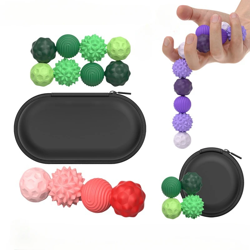 Kid Silicone Magnetic Sensory Balls Fidget Toy Worry Balls Autism Calming Fidgeting Toy Adults Anxiety Relief Stress Sensory Toy