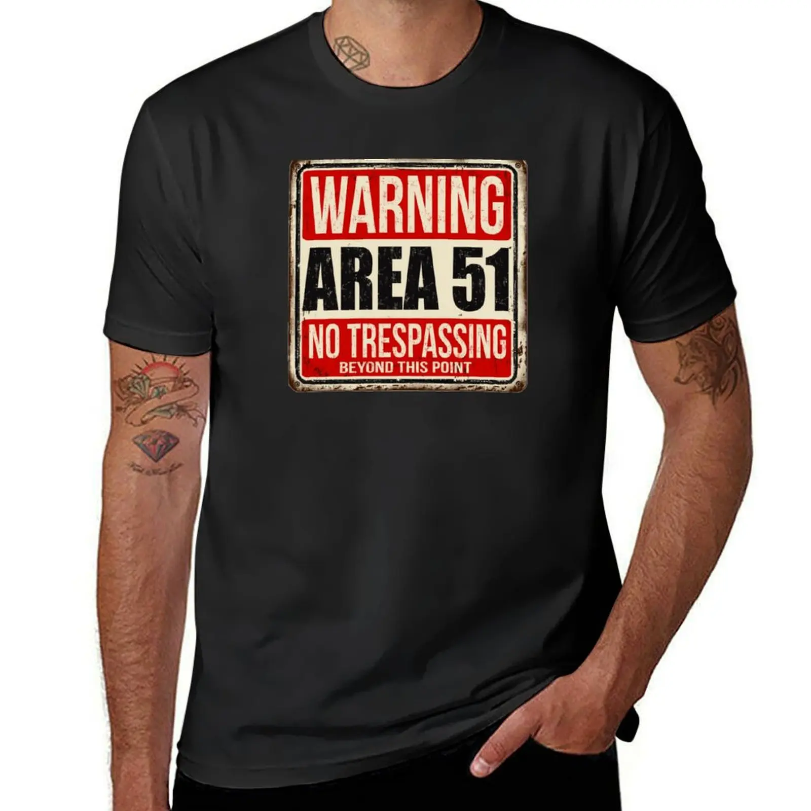 Area 51 Sign Meme Raid Date Shirt T-Shirt sports fans Blouse sublime anime Men's t-shirt