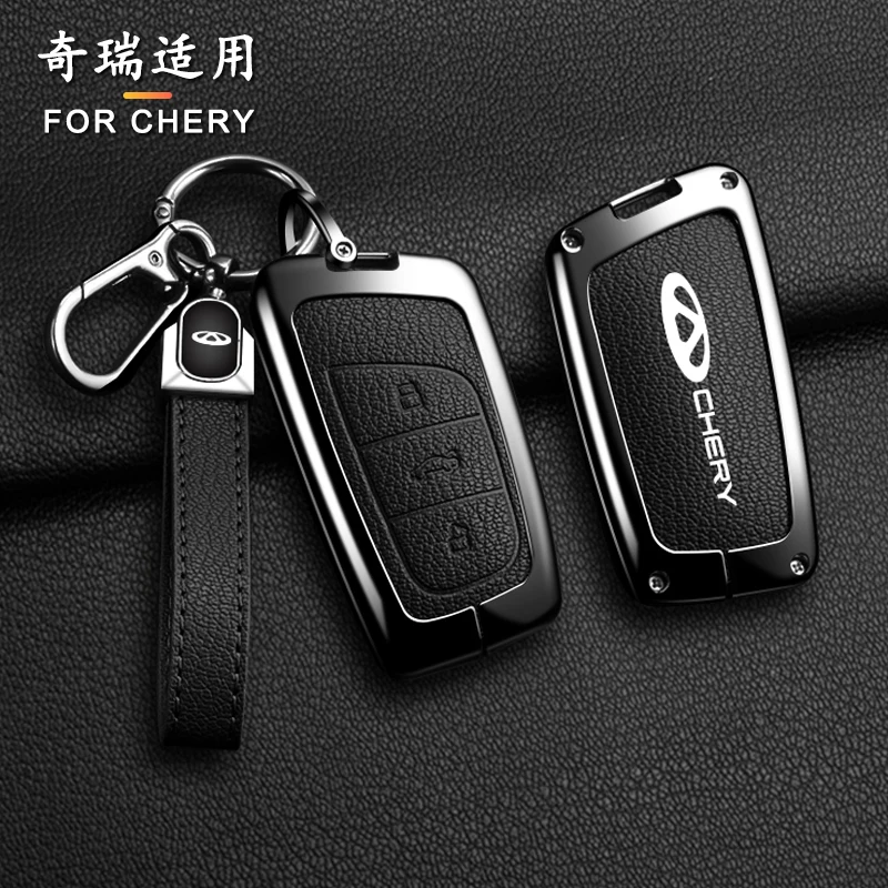 For Chery ARRIZO7 E3 E5 A3 A5 Tiggo 2 3 5 3X Fulwin2 Eastar Arrizo M7 Zinc Alloy Car Key Case Cover Shell Keychain