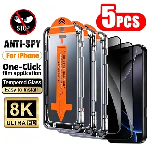 8K Clear Privacy Glass 5-Pack