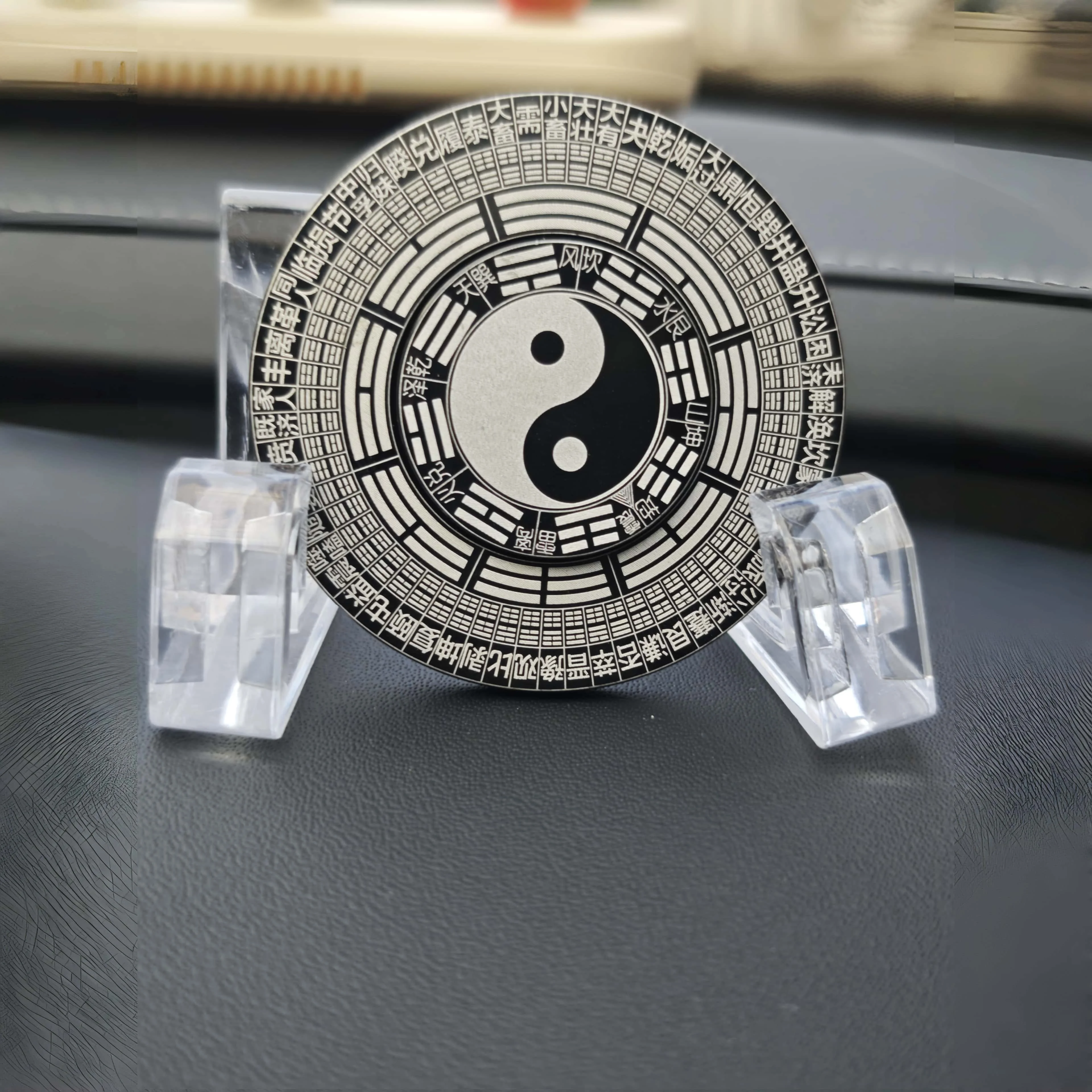 6 سنتيمتر فنغ شوي البوصلة تململ سبينر جميع المعادن سبائك الألومنيوم يدور لمدة 4 دقائق الصينية تتجه ماجيك لعبة لتخفيف الضغط الرجعية سطح المكتب حلية الإبداعية هدية #1