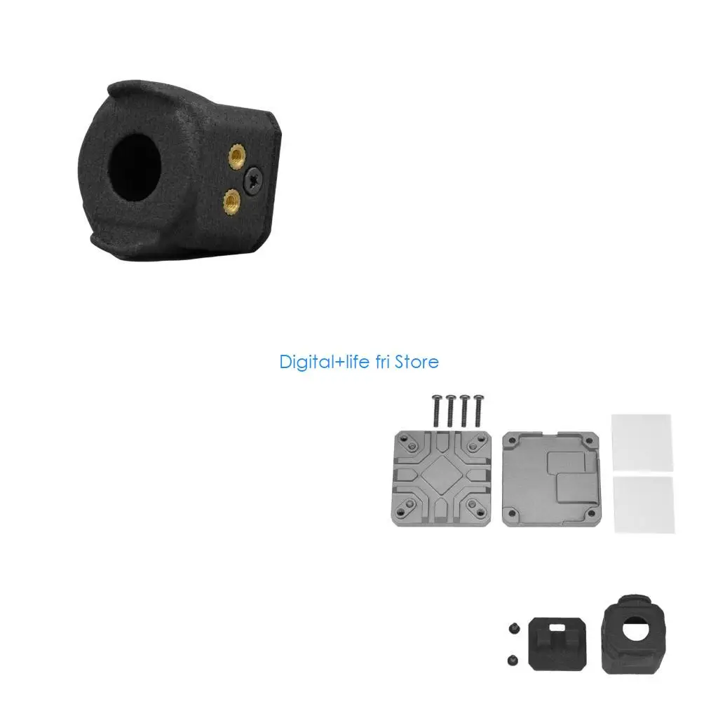 E06D Lightweight Aluminum Heatsink Lens Cover Modification Set Optimized For O4 Air Video Transmission Heat Dissipation