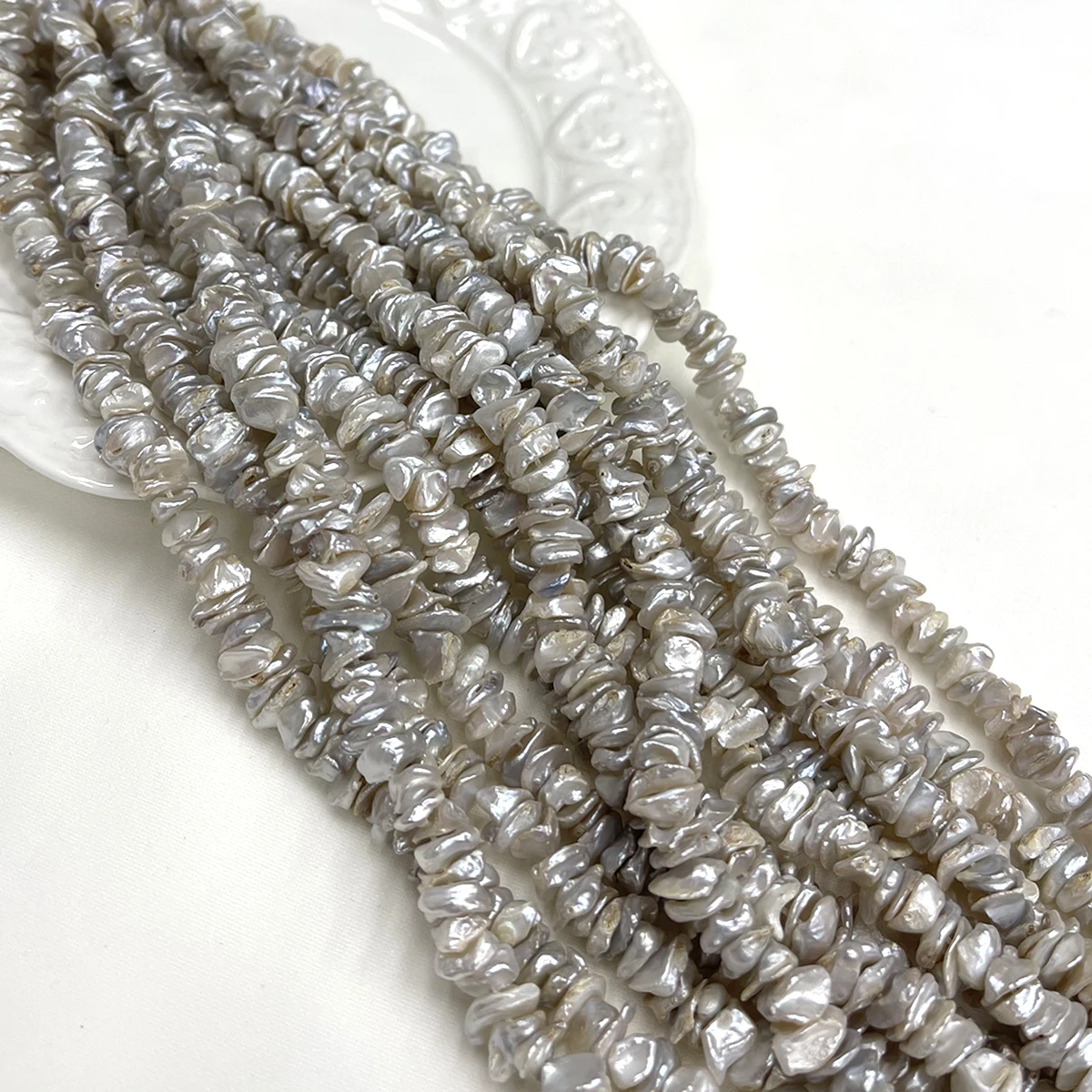 8-9mm Baroque Natural Freshwater Pearls, Irregular Spacer Loose Beads,Beading Supplies for DIY Necklace Bracelet Jewelry Making