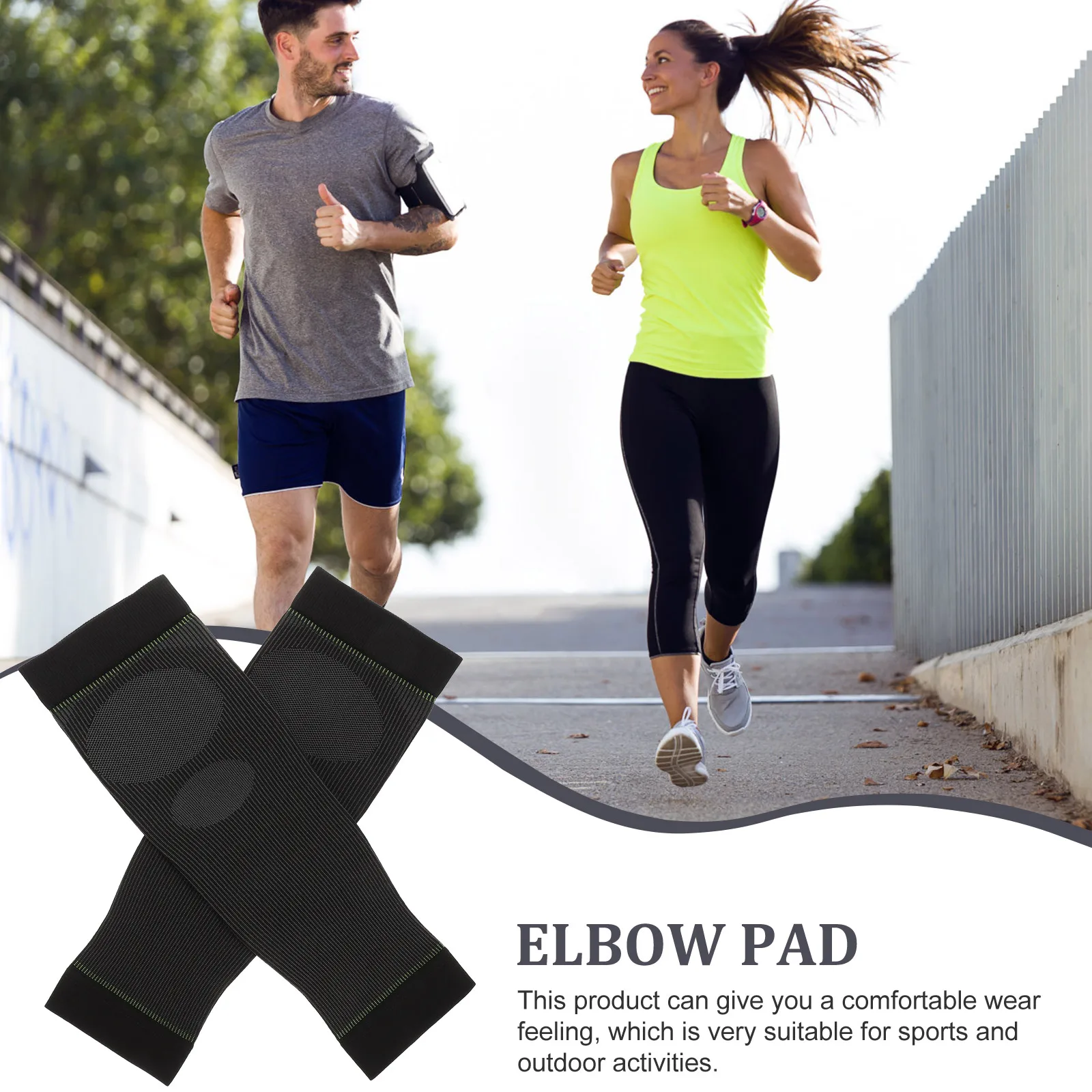 1 Para Sportowych Rękawów Ochronnych na Łokcie Wielokrotnego Użytku Miękkie Kompresyjne Rękawy z Chinlonu na Ramię do Koszykówki i Sportów na Świeżym Powietrzu
