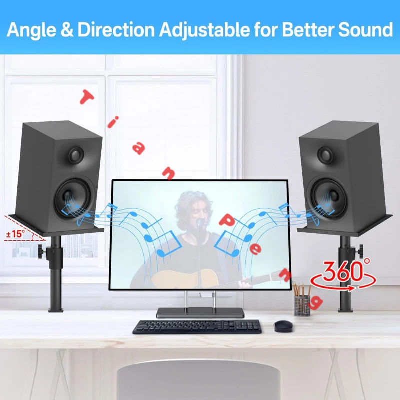 

Универсальная настольная регулируемая подставка-держатель для студийных мониторов Hi-Fi