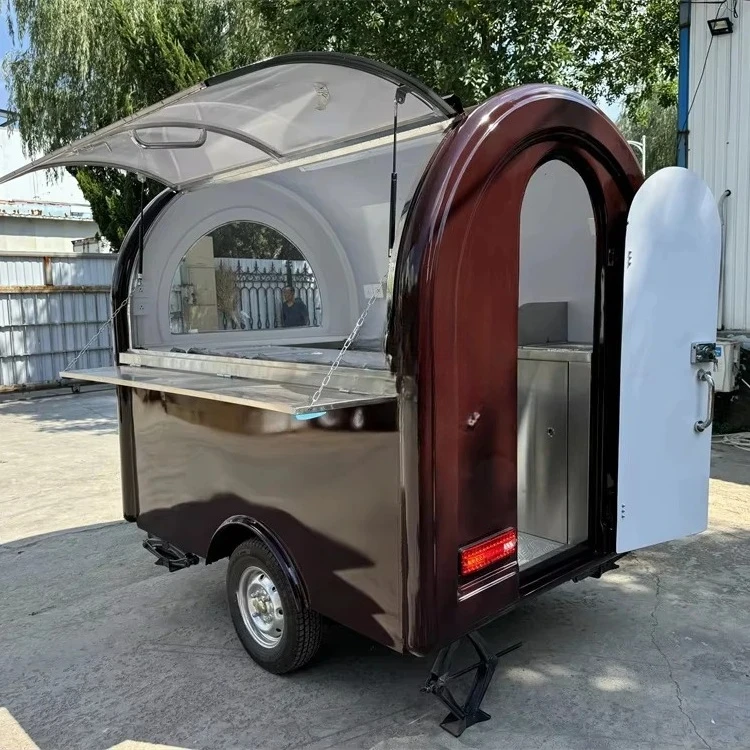 

Mobile Kitchen Customized Fully Equipped Fast Food Catering Truck Pizza Coffee Concession Bar Cart Food Trailer