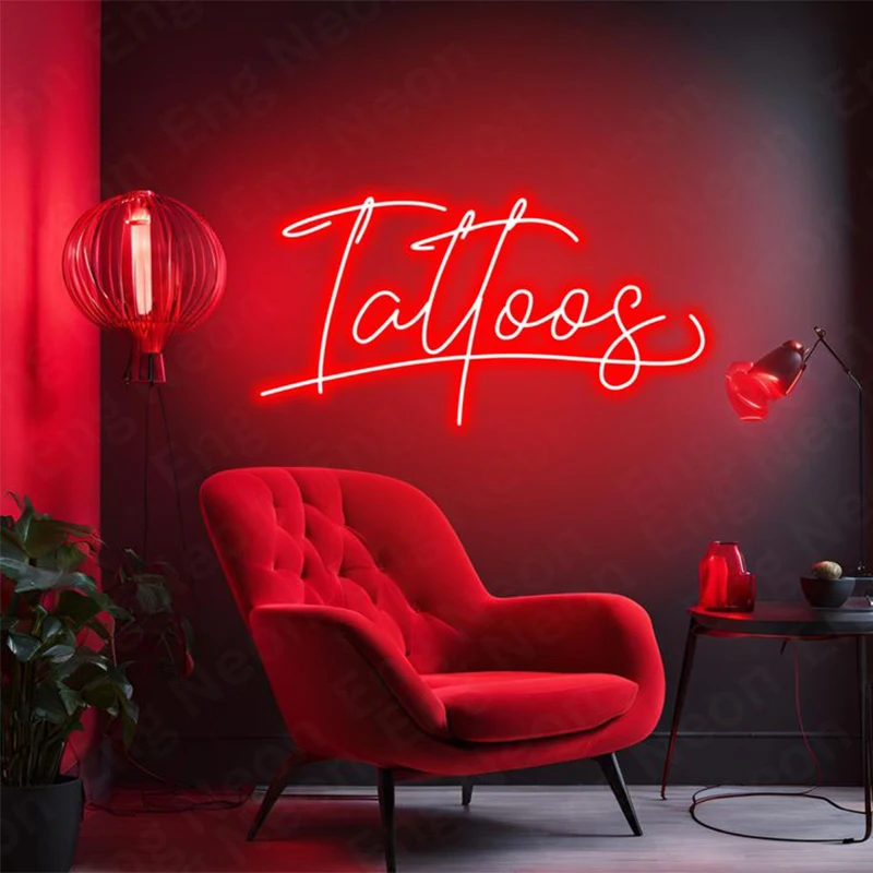 Tattoo Custom Led Neon Signs Light Letters Name Personalized Neon Sign Logo for Business  Gift Drop Shipping