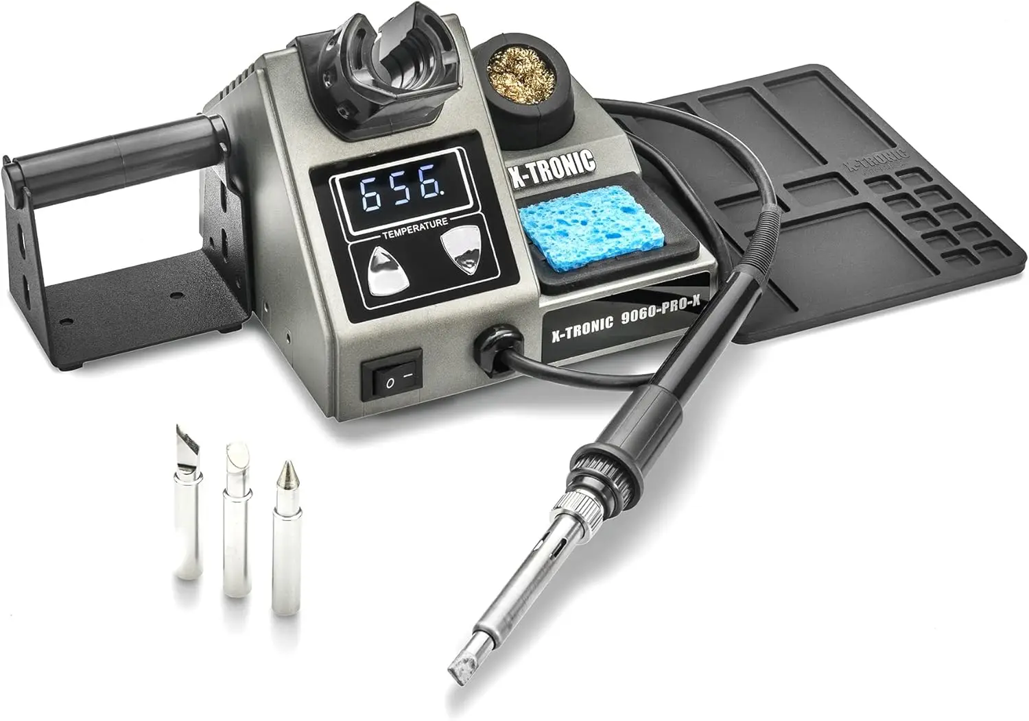 

200W Stained Glass Soldering Iron Station with 4 Tips, Temperature 392-842°F, Sleep Timer