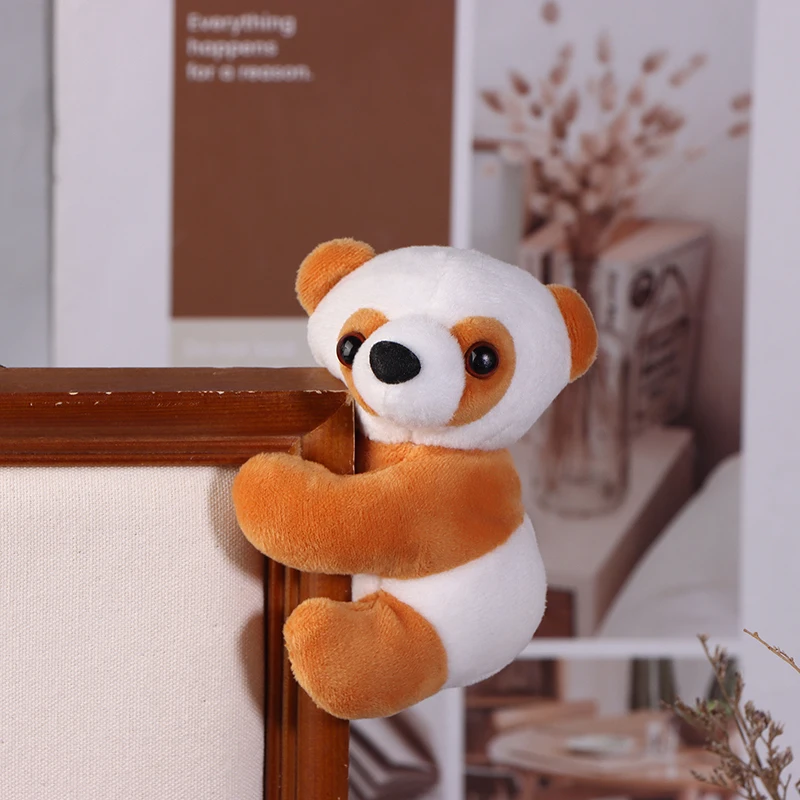 Plush Animal Clip Clip-On Critter Panda Clip Note Clip Stand Photo Holder Stand Memo Clip For Home Office Use