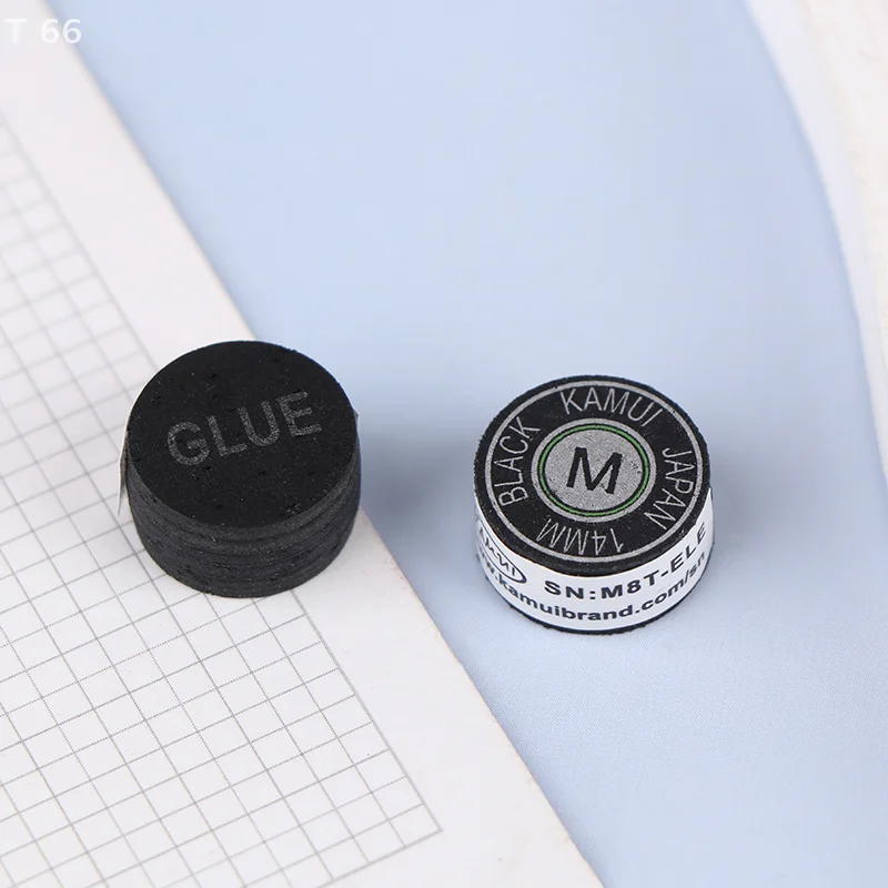 1 unidad de cabezas de billar de 14mm, cabezas duras y suaves SS/S/M/H, cabezas multicapa, cabeza de taco de nueve bolas profesional de lujo de oro negro