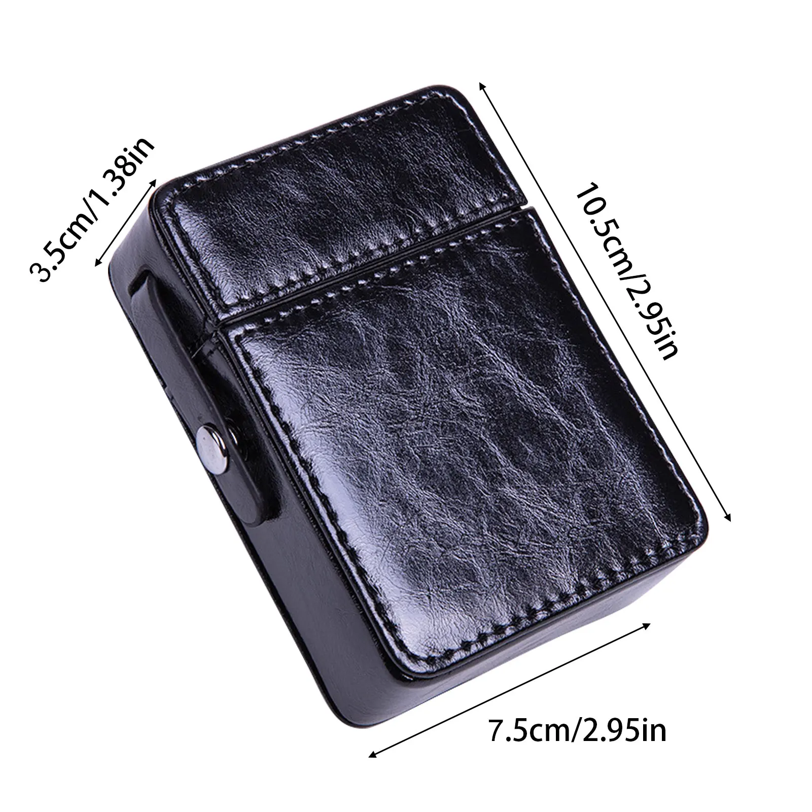 Leather Cigarette Case Lighter Holder Portable Business Card Case Storage Cigarette Box For Men And Women Cigarette Cases