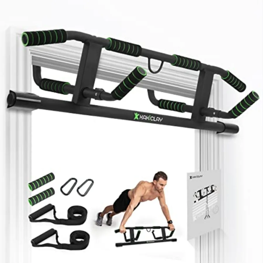 

2025 Upgrade MultiGrip Pull Up Bar with Smart Larger Hooks Technology USA Original Patent Designed Shipped Warranty