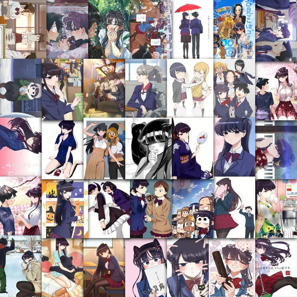 

10/30/59pcs Tadano Komi Shouko Stickers Komi Can't Communicate Anime Sticker Aesthetics Scrapbooking Laptop Phone Luggage Decals