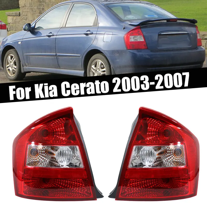 

Auto Exterior Accessories For Kia Cerato 2003-2007 Rear Left Right Tail Light signal lamp Warning Brake Light Car Light Assembly