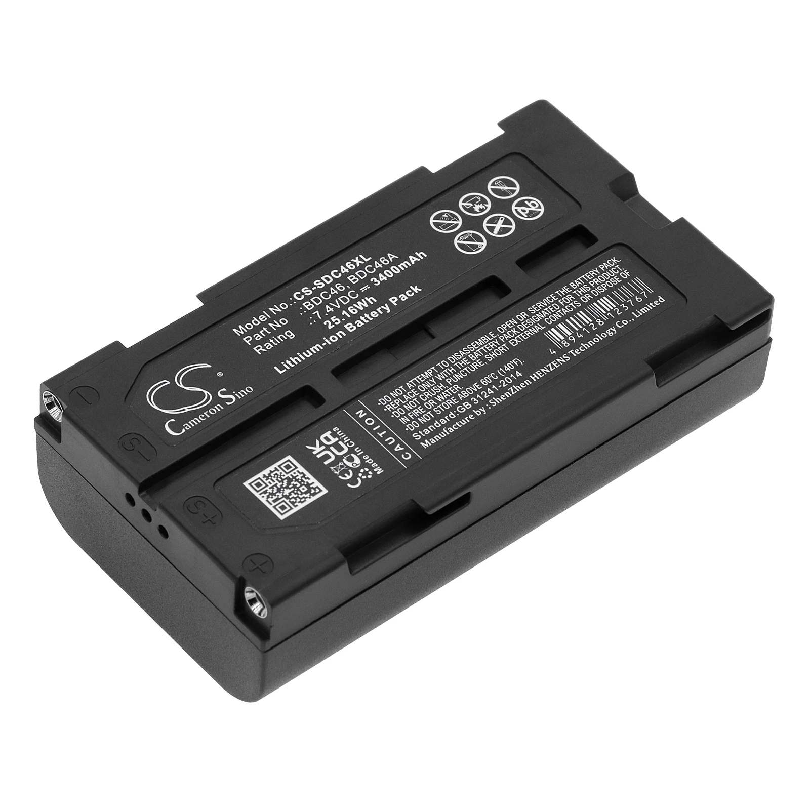 

Li-ion Equipment, Survey, Test Battery for Sokkia, 7.4V, 3400mAh, Compatible Models: a SET300, DL30, GIR1600 DGPS Receiver