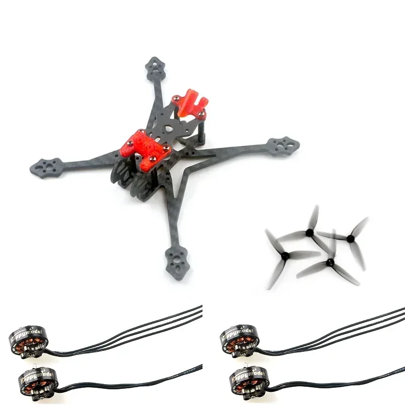 

HappyModel Crux35 3,5-дюймовый ELRS 150 мм комплекты рамок 4 шт. 1404 3500KV двигатель 2 пары HQPROP T3.5X2X3 3520 3-лопастной пропеллер