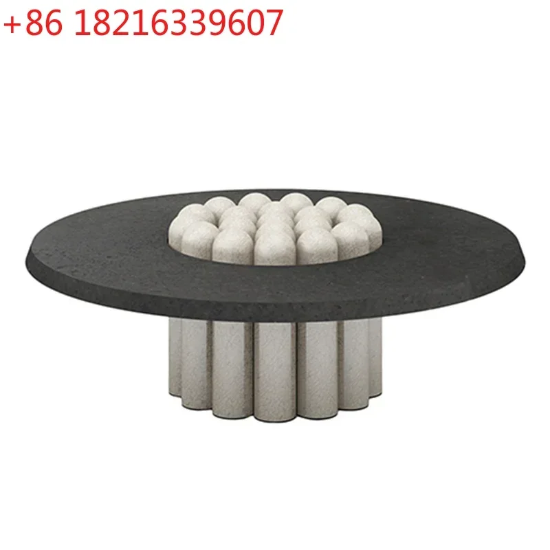 Creative Fashion Solid Wood round Coffee Living Room Coffee Home