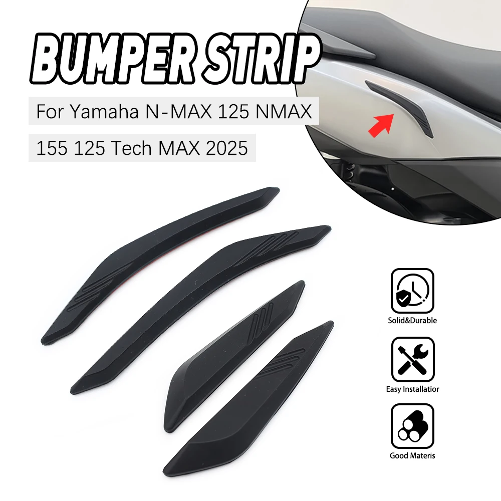 

Motorcycle Side Fairing Scratch FOR YAMAHA NMAX125 2025 NMAX155 25 Strip Rubber Block Protection Guard Accessories