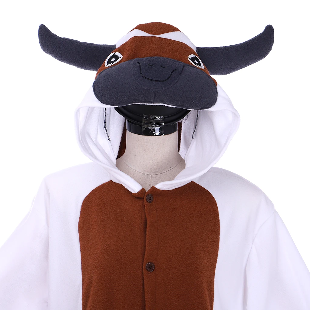 アバターコスプレ Appa パジャマコスチュームユニセックス牛パジャマジャンプスーツハロウィンパーティー Cos 日常服