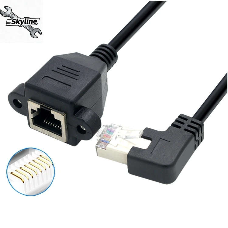 Ethernet Cable Right Angle  Network Cable Patch Cord 90 Degree  Cables for  Router TV BOX
