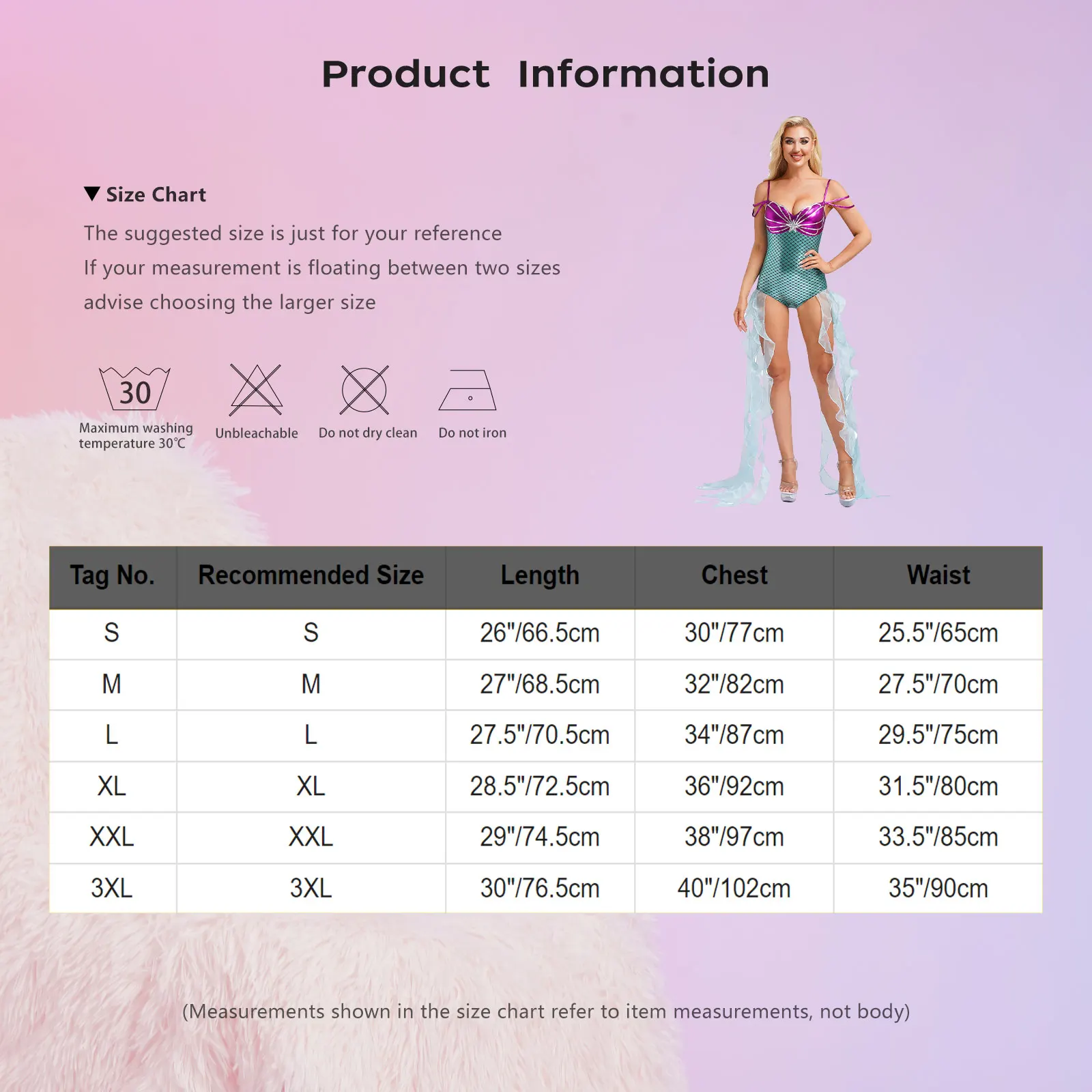 

Women Mermaid Cosplay Costume Jumpsuit Halloween Cosplay Party Shiny Fish Scale Print Leotard Bodysuit with Tulle Ruffle Ribbons