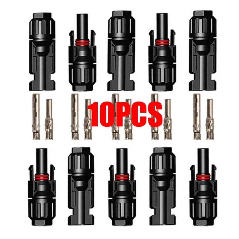 10/20/60/100PCS fotovoltaïsche connectoren, zonne-kabelconnectoren, IP67 waterdichte adapters, DC1000V/30A gebruikt voor 2,5/4/6mm2 kabels