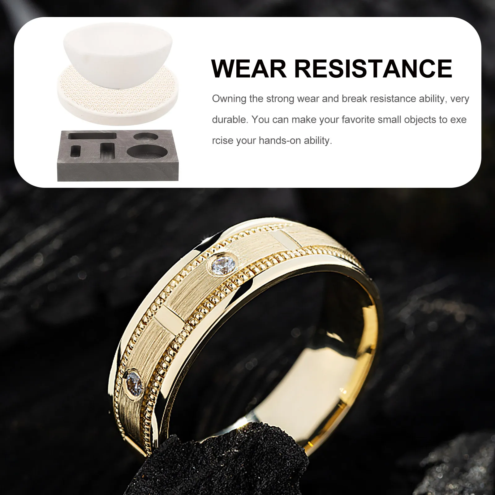 

1Set Melting Metal Pot Set Ingot Mold Wear Resistance Casting Supplies for Gold Silver Copper Casting Molds Ingot Mold