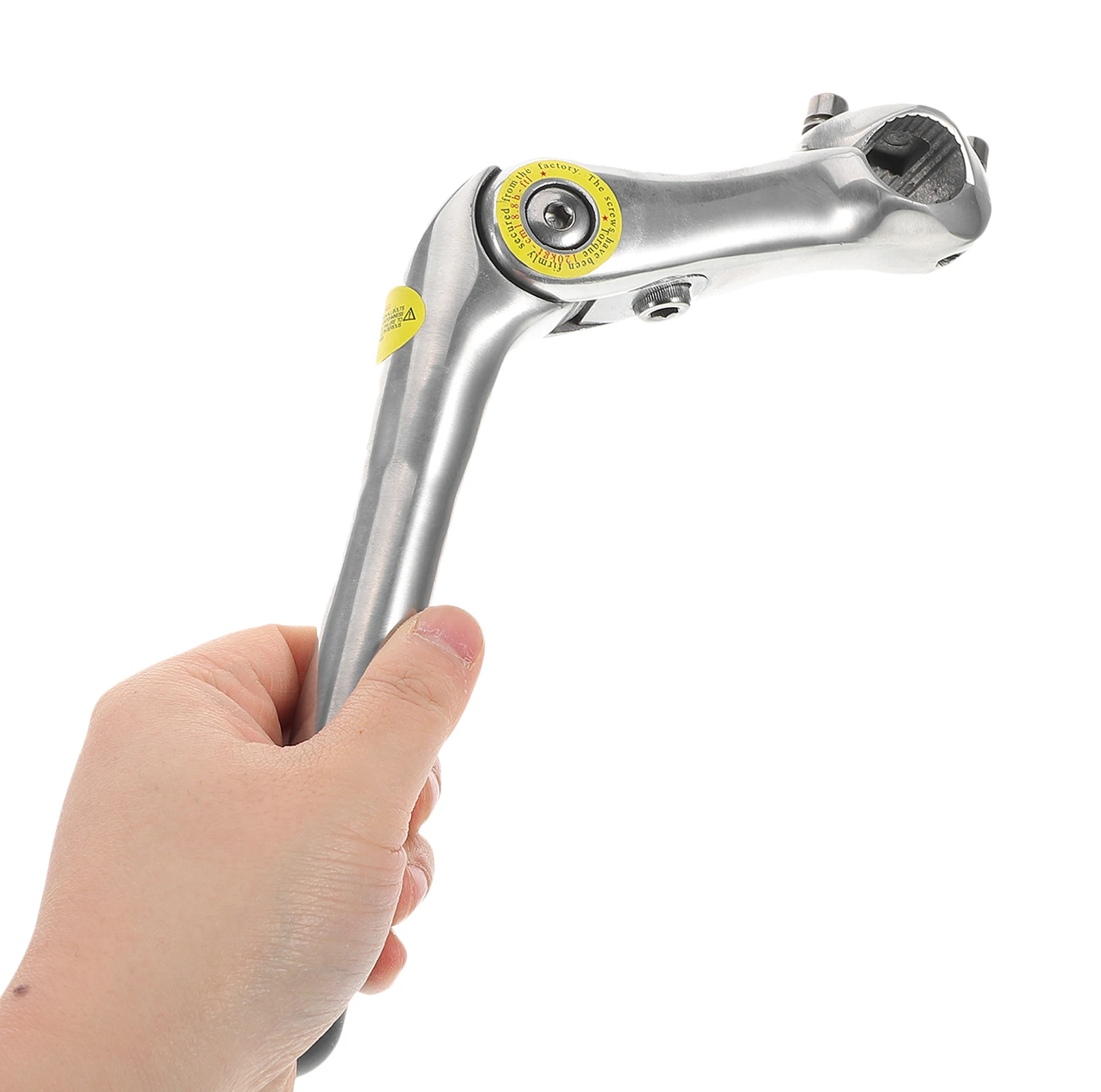 

Bicycle Stem Riser 28.6mm Silver Aluminum Height Increaser for Mountain Road Bikes Adjustable Handlebar Lightweight Durable