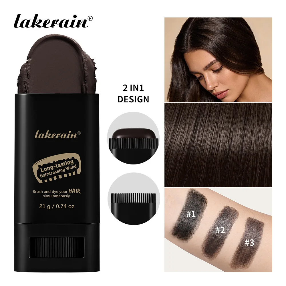 Hairline Powder Shadow Stick Instant Root Cover Up Hair Concealer With Built In Brush For Thinning Hair Natural Look