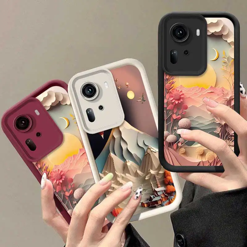 Reno11 Dreamy Scenery Sky Eye Ladder Phone Case For OPPO Reno 11Pro 10ProPlus 10 9 9Pro 8T 8 8Pro 8Lite 8T 7 6Z 6 5 4 2Z